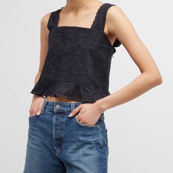 Farm Rio Lace Crop Top